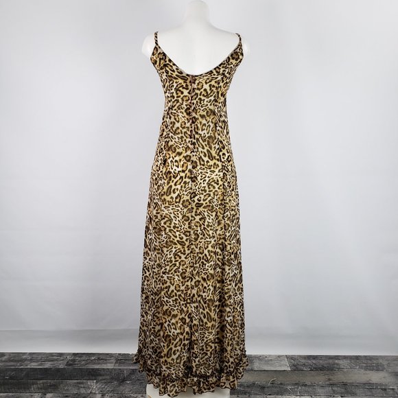 Joy Miss Animal Print Maxi Dress Size S - Picture 5 of 8